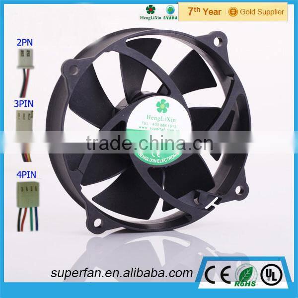 92*92*25mm High temperature fan kitchen exhaust fan 24 volt fan with Dual ball