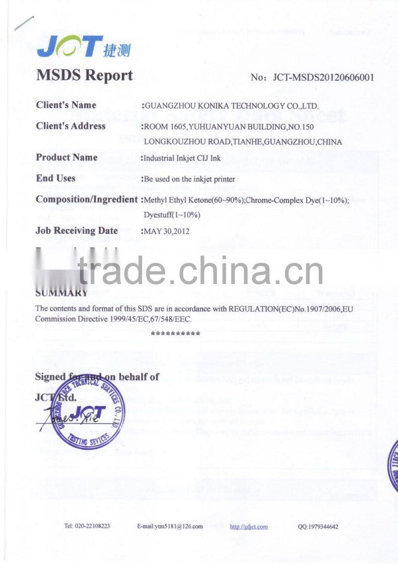 Linx ink 1010 0.5L Common printing ink for inkjet printer