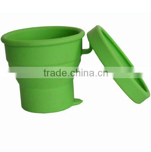 Folding Design Eco-friendly Silicone Tea Cups For Kids