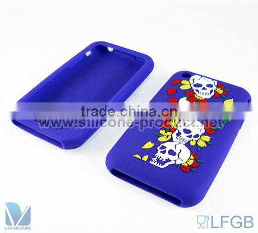 Epoxy tiger silicone phone coverfor 3G