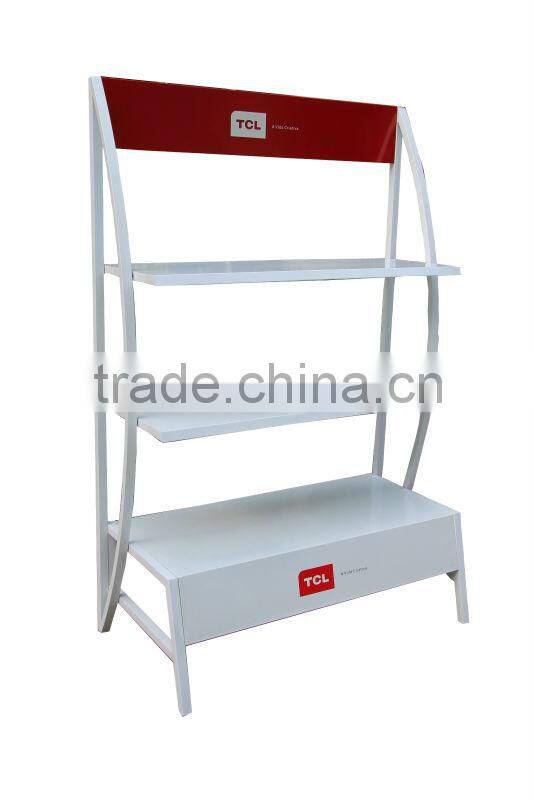 hot sale three layers electrical appliance retail stores display rack HSX-P-149