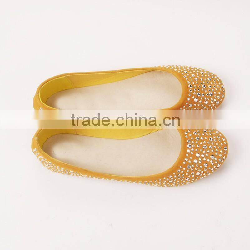 diamond decorated dance shoes ladies belly shoes women ladies flat shoes ballet ballerina shoe 2016