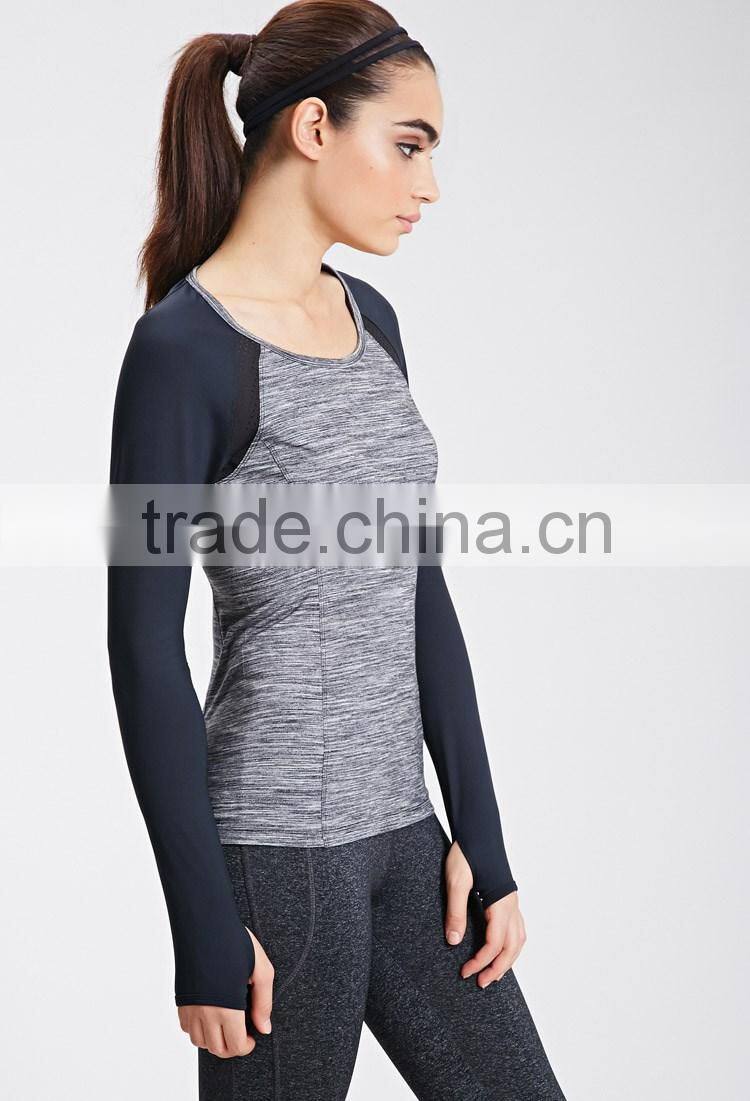 Girs plain nylon and spandex sport wholesale custom make women sport clothing yoga fitness wear wholesale
