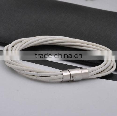 Stainless Steel Leather Bracelet Clasp(FB20030)