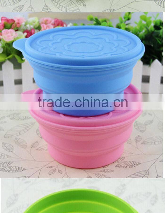 For Pinic Outdoor Travel Foldable Silicone Water Bottle