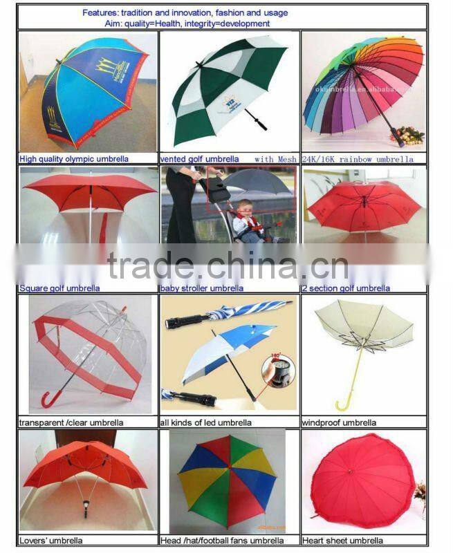 New umbrella whole logo printing on the whole big panel