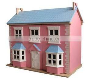 hot sale wooden dollhouse with accessories