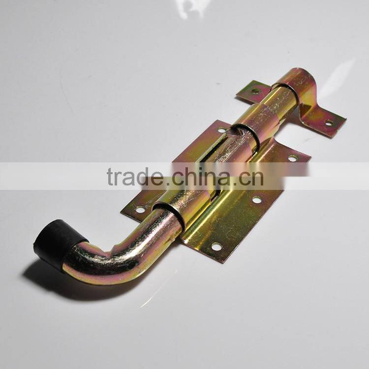 iron material zinc plated sliding door lock