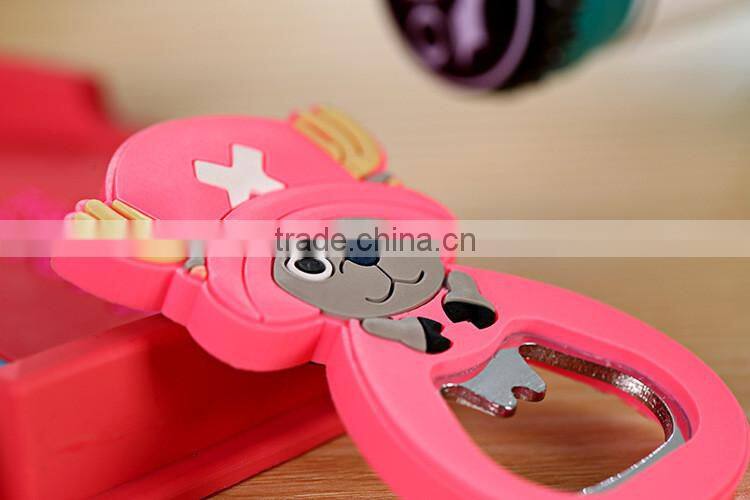 Wholesale Custom Cheap PVC Fridge Magnet Bottle Opener for Cola Drink