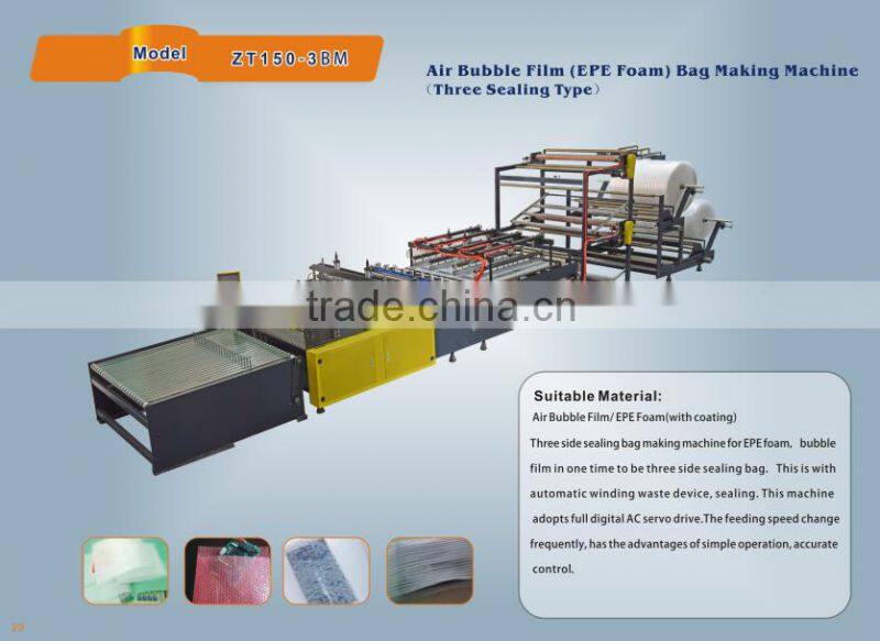 China ztech Air Bubble Film Bag Making Machine