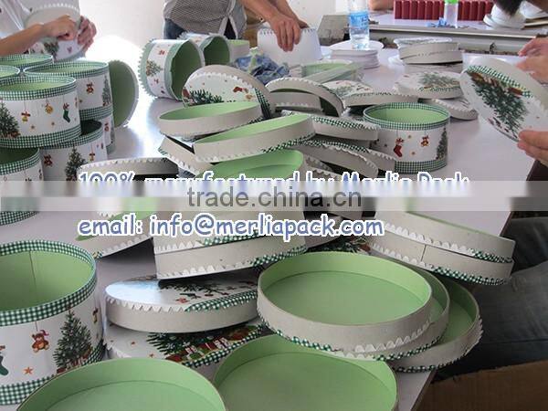 Large Round Shape Paper Hydrangea Pedals Flower Gift Box Party Wedding Favor Gray Boxes