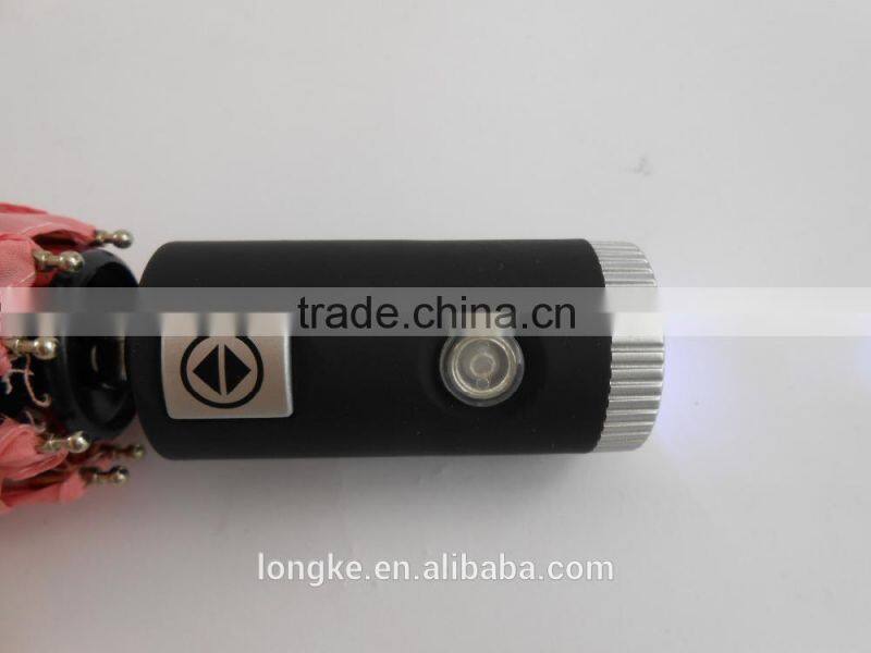 led umbrella light 3-folding handle led light umbrella