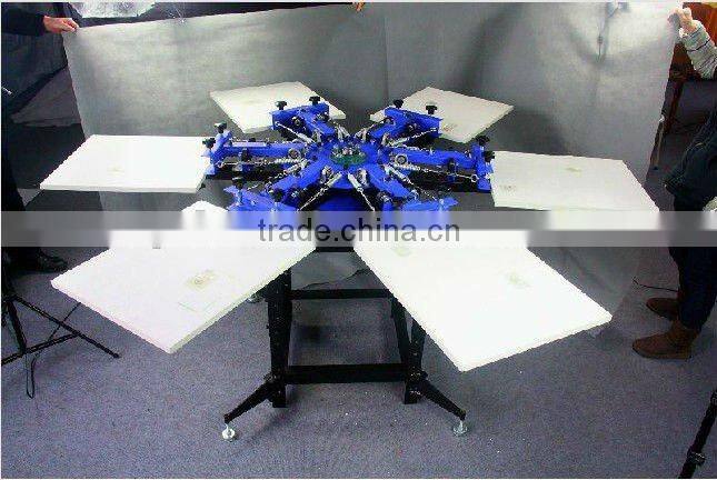 Manual screen printing for clothes