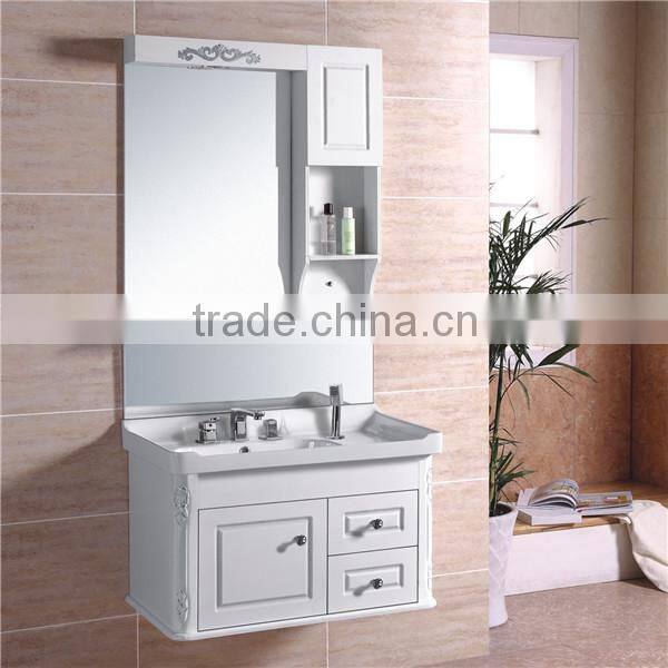 Deluxe Europe market white bathroom vanity