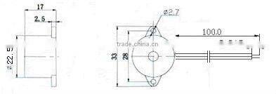 100db 220v piezo buzzer(ROHS&CE)