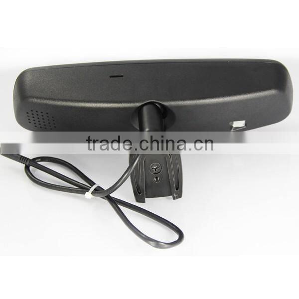 4.3 inch GPS mirror monitor with touch screen and bluetooth handsfree car kit