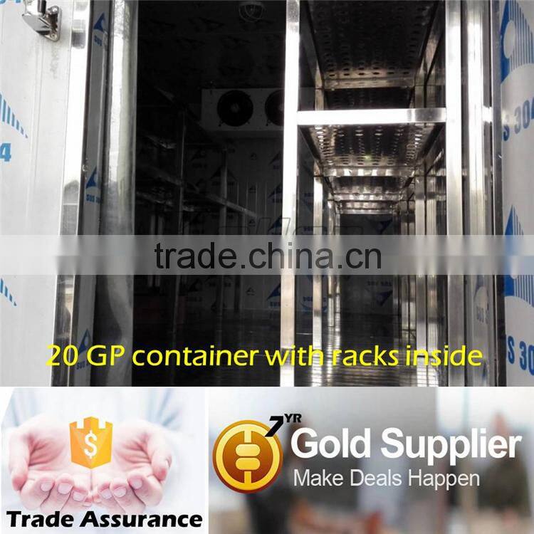 Koller cold room fixed inside 20 GP 40 GP/HQ Container