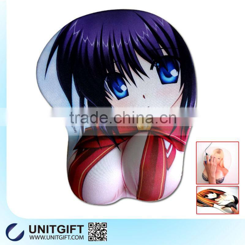 2015 big boobs cartoon girl mouse mat