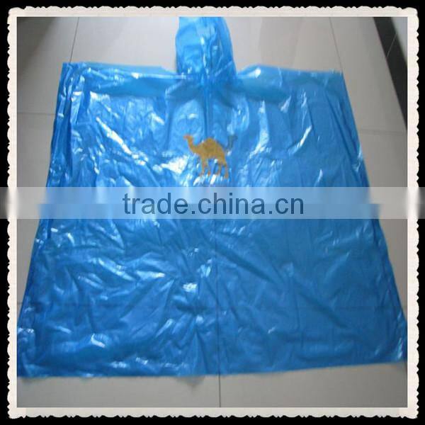 PE emergency plastic indoor poncho