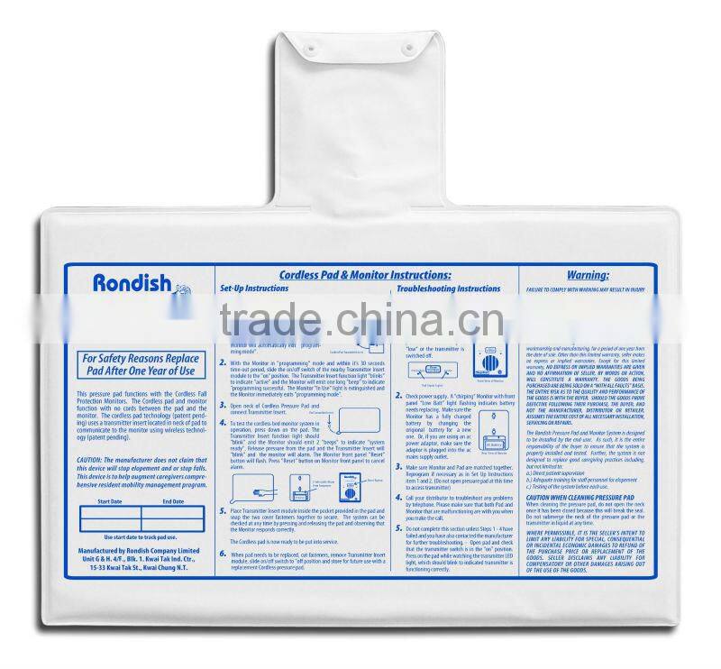 Fall Prevention Elderly Cordless Pressure Pad Monitor