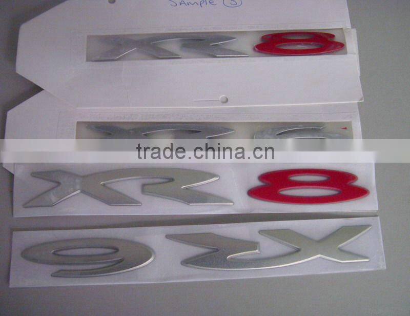 3D ABS letters nameplate,ABS car sticker,custom plastic car badge emblem