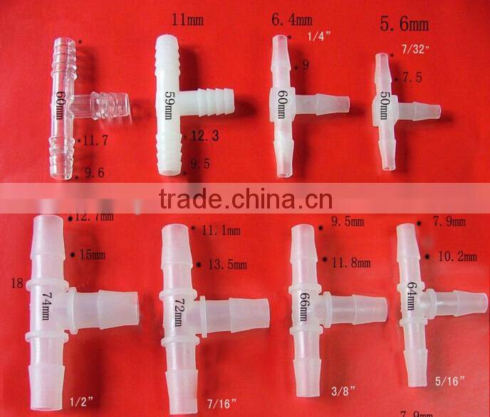5/16" plasitc pipe fitting, pipe connectors,Y connector