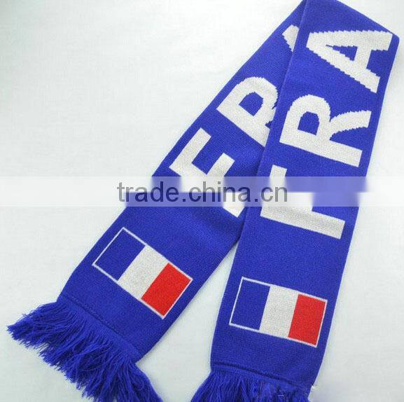 Hot selling acrylic football scarf