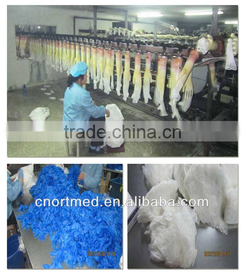powdered/powdered free PVC disposable gloves china factory vinyl exam gloves