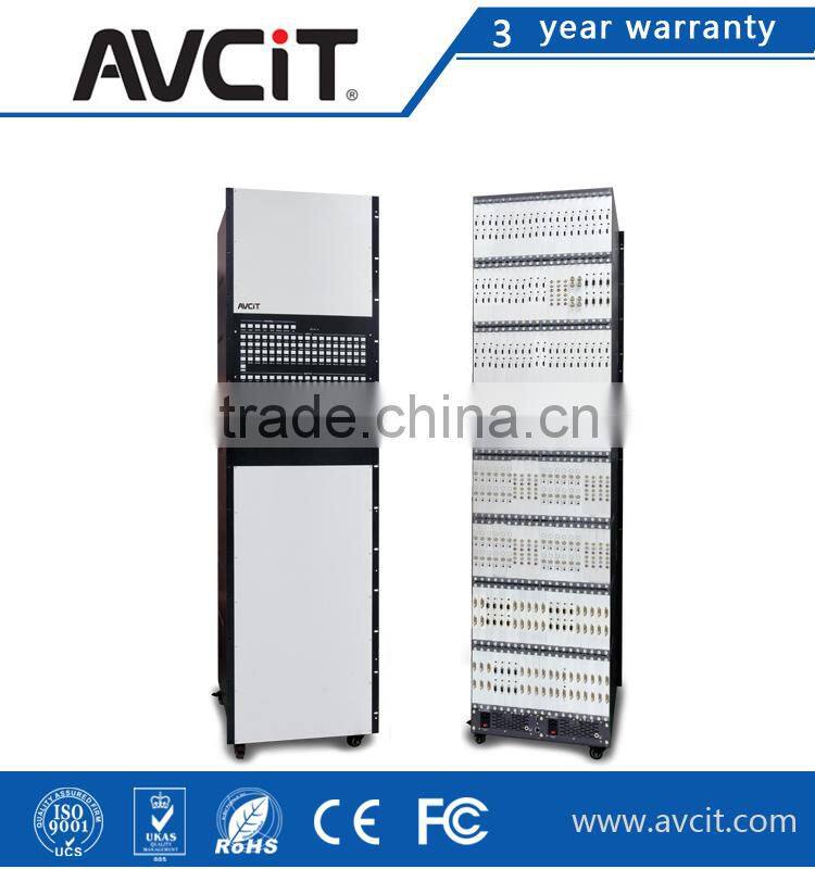 HD video matrix switches support HDMI,,VGA,DVI signals with input and output cards support RS 232 and RJ45