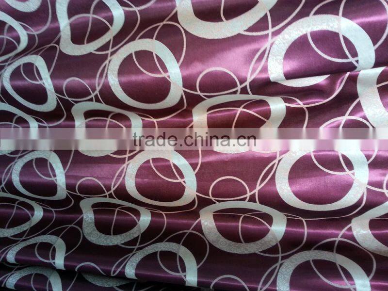 hot sale printed designed window curtains, 028 fire retardant fabric, made- up black out fabric in home or hotel