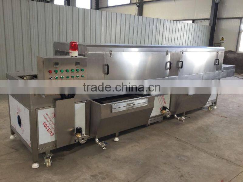 SUS vegetable basket washing machine/poultry crate washer/plastic pallets washing machine