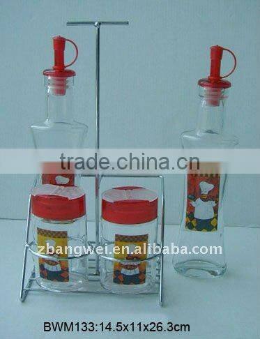 glass oil & vinegar bottle