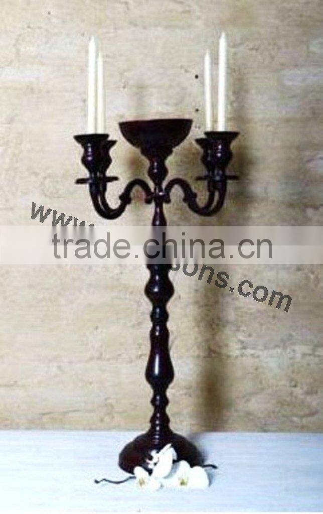 Jet Black Candelabra For party Used And Weddings Decorations