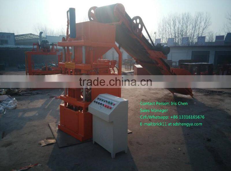 Good capacity SY1-10/2-10 hydraulic automatic interlocking brick forming machine production line