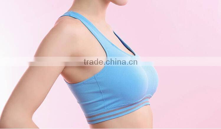 New Hot Sexy Girls Seamless Sports Bra Yoga Fitness Padded Stretch Seamless Gym Tank Top Bra