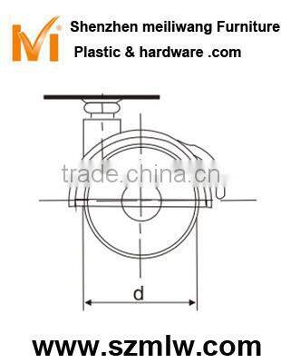 blue color finished furniture castors