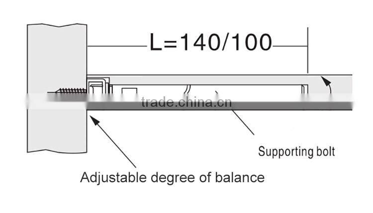 Galvanized Concealed Floating Hidden Shelf Support