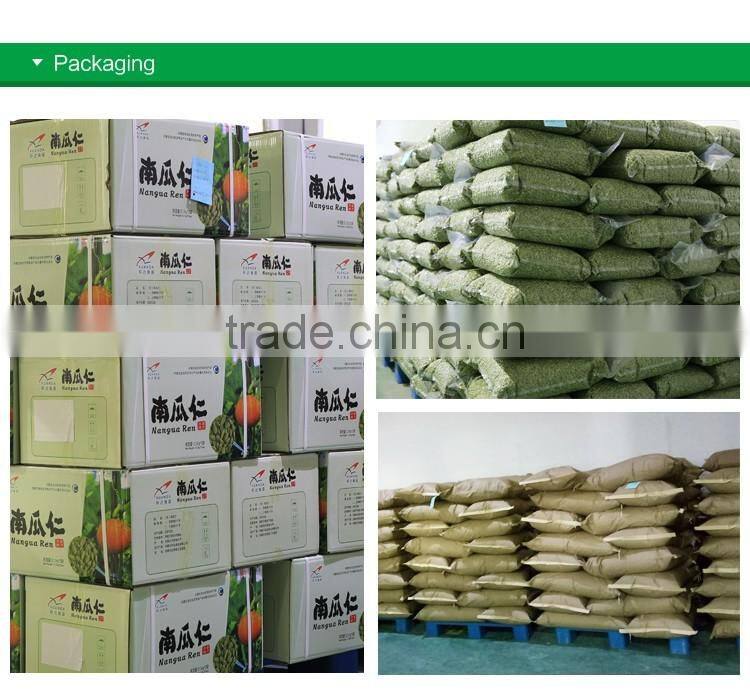 Wholesale Chinese organic pumpkin seeds without shell grade AAA