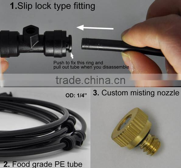 TY1235 Low pressure white cheaper CE portable misting stystem