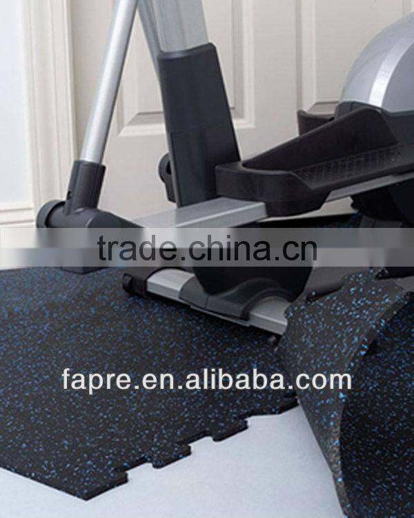 Interlocking Rubber Sport Matting with Colorful EPDM Speckles