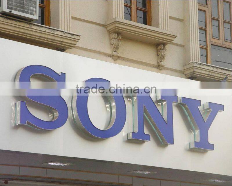 adhesive brand sign 3d board