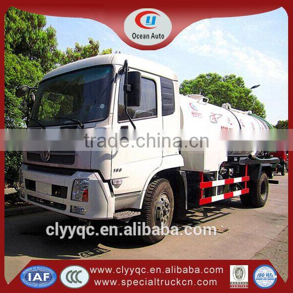Dongfeng Tianjin sewage suction truck Euro 3 sewer cleaning for sale