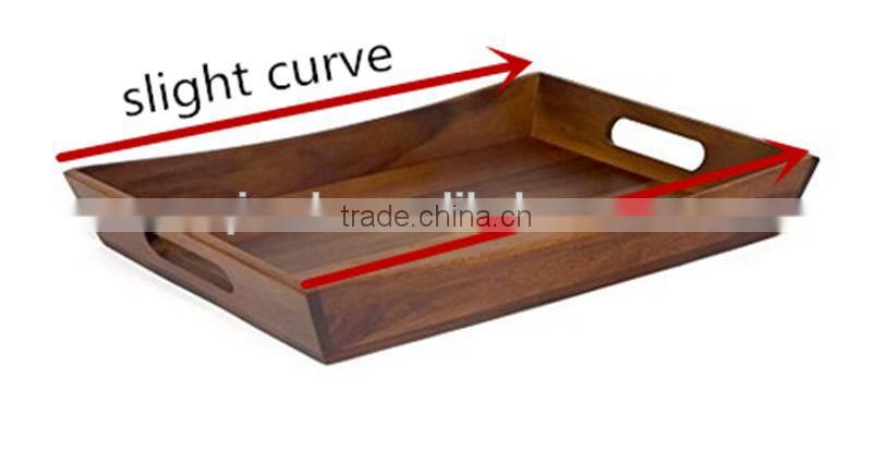 High quality wooden Welcome hotel amenity tray coffee trays