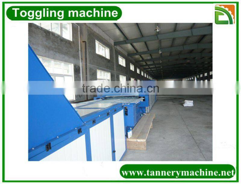 4m auto stretch leather toggling drying machine supplier