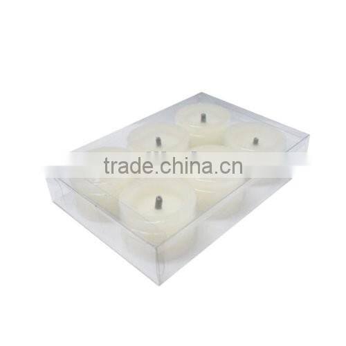 Battery-powered Flameless LED Tealight Candles - White Bright Battery Operated Candles-Timer and Remote -Real Wax Mini Votive