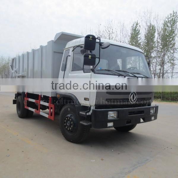 190 hp DONGFENG 4*2 Rear Loader Garbage Truck 12 ton