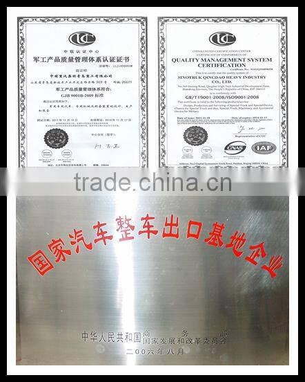 6X4 side loading sinotruck sanitation trucks refuse compactor truck