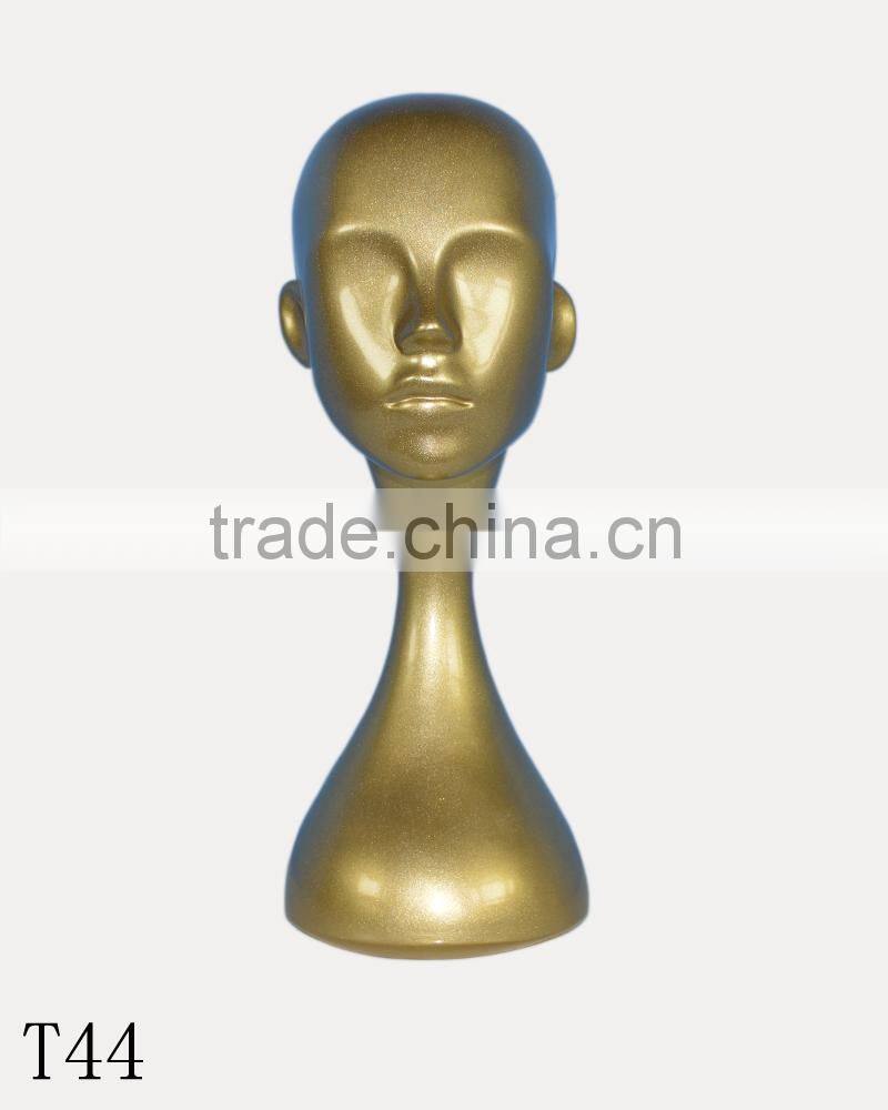 Realistic hat and wig display female mannequin head for sale