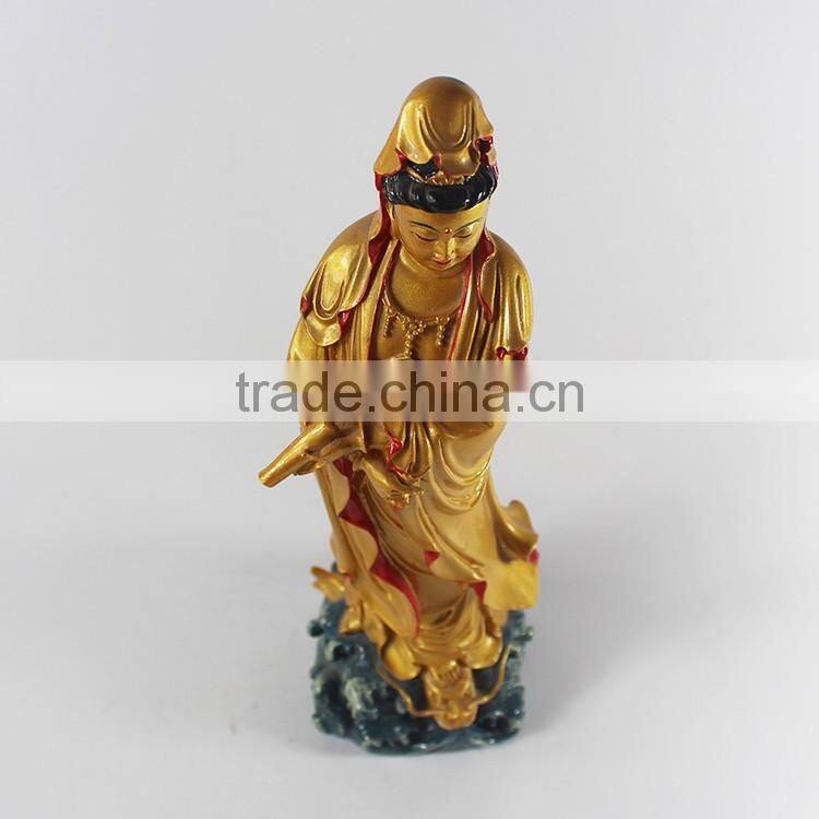 Resin standing large buddha statue