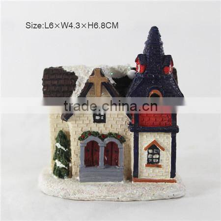 Polyresin mini decorative houses